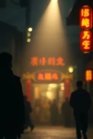 影片《长风渡雪》竖版海报，主角背着行囊站在雪原公路边